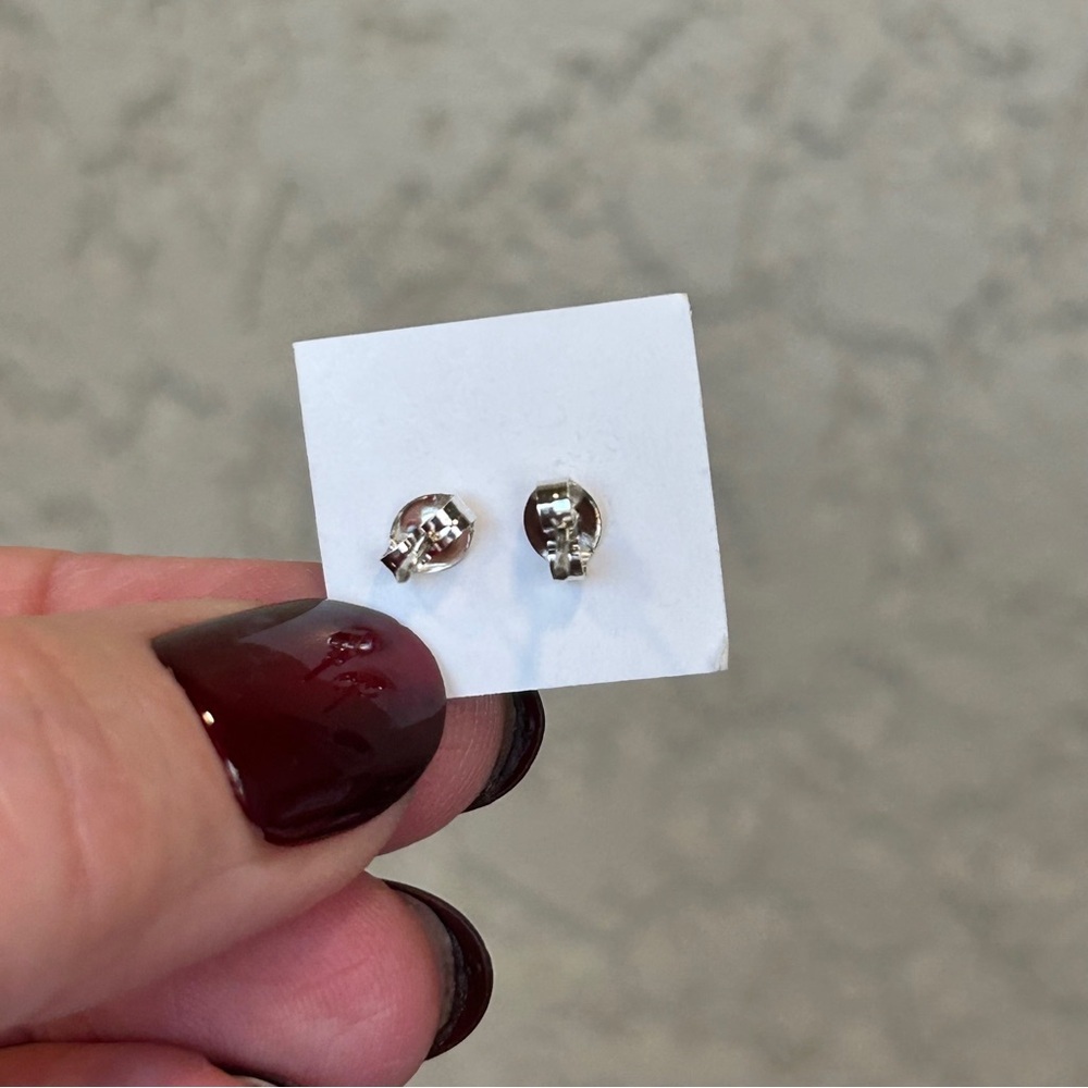 Artisan Turquoise Stud Earrings - Picture 5 of 5